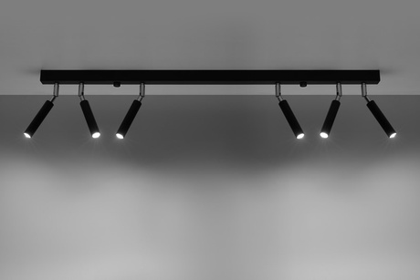 Ceiling lamp EYETECH 6 black + 6x LED Bulb G9 4000K Cool White 4.5W 530lm