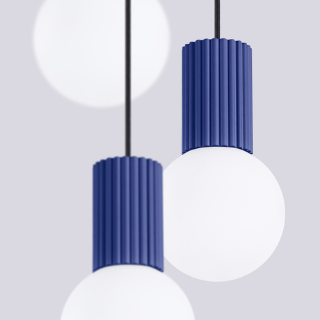 Pendant lamp HALO 3P ultramarine