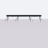 Ceiling lamp WINX 4L black/chrome