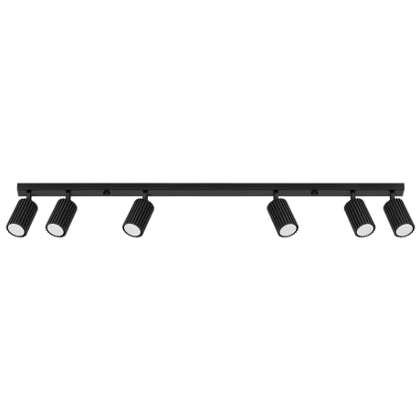 Ceiling lamp KARBON 6L black