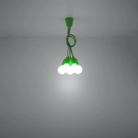 Pendant lamp DIEGO 5 green