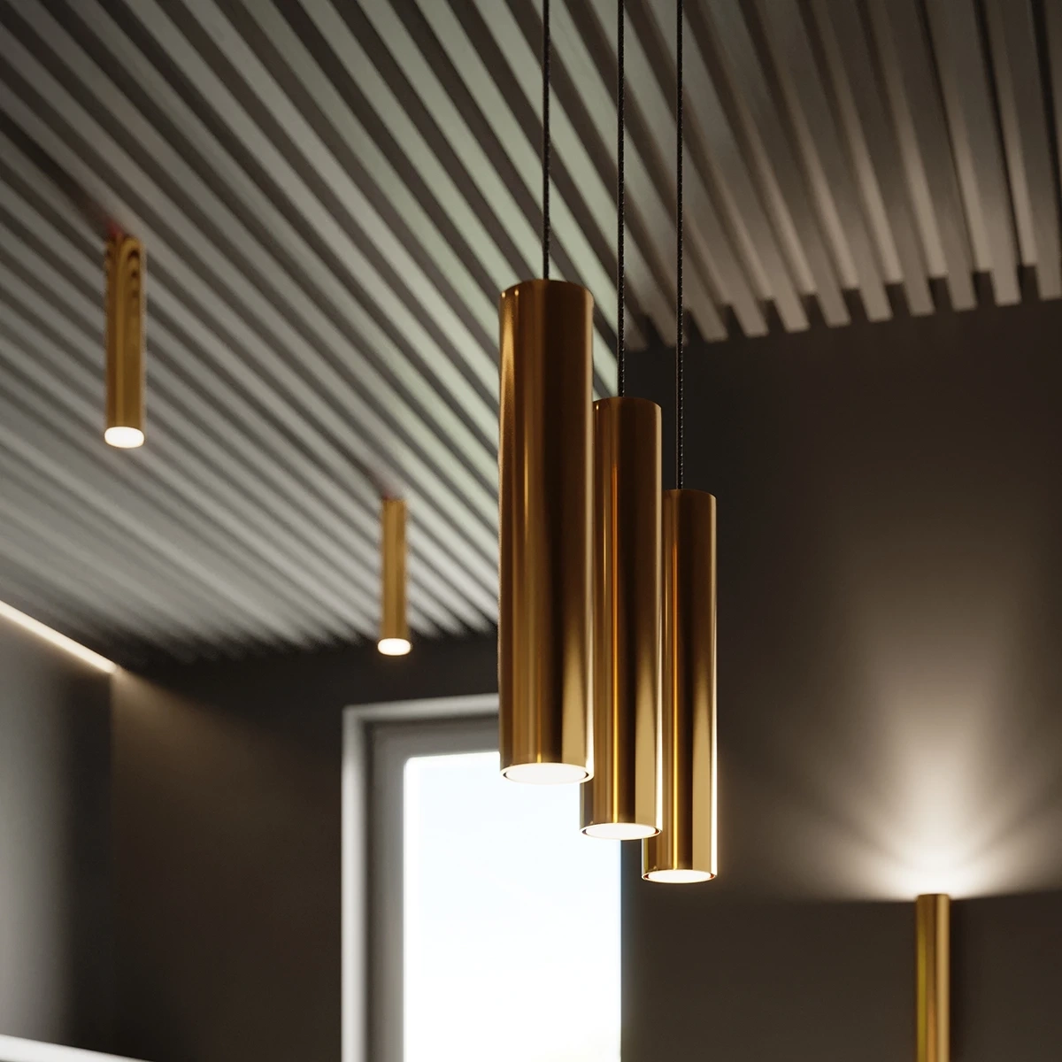 Wall lamp LAGOS 2 polished gold