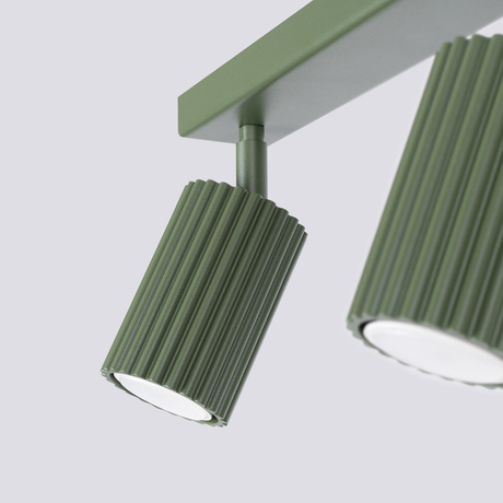 Ceiling lamp KARBON 3L olive green