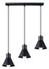Ceiling lamp TALEJA 3 black [E27] + 3x LED Bulb E27 4000K Cool White 7.5W 650lm