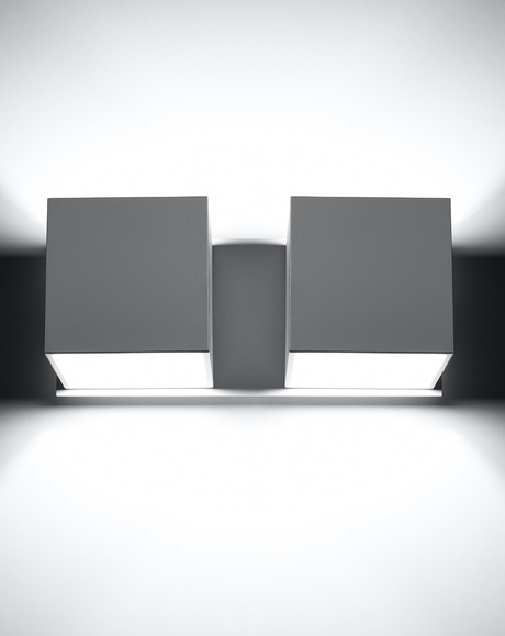 Wall lamp QUAD 2 white + 2x LED Bulb G9 4000K Cool White 4.5W 530lm