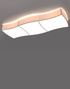 Ceiling lamp SQUARE 3 white + 6x LED Bulb E27 3000K Warm 7.5W 620lm