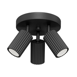 Ceiling lamp KARBON 3P black