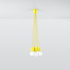 Pendant lamp DIEGO 5 yellow