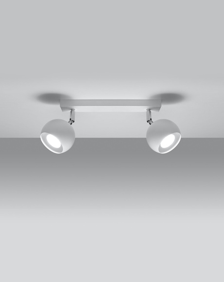 Ceiling light OCULARE 2 white + 2x LED Bulb GU-10 4000K Cool White 7W 630lm