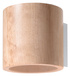 Wall lamp ORBIS natural wood + 1x LED Bulb G9 4000K Cool White 4.5W 530lm