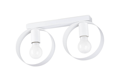 Ceiling lamp TITRAN 2 white + 2x LED Bulb E27 3000K Warm 7.5W 620lm