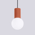 Pendant lamp HALO 1 red ochra