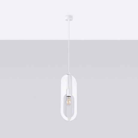 Hanging lamp NICUS 1 white + 1x LED Bulb E27 4000K Cool White 7.5W 690lm