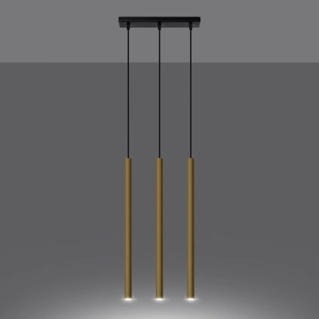 Pendant lamp PASTELO 3L polished gold