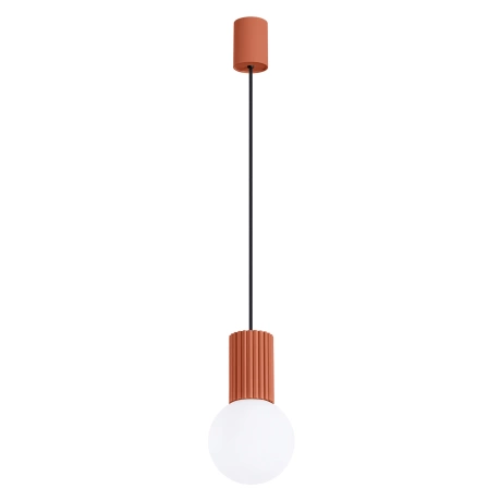 Pendant lamp HALO 1 red ochra