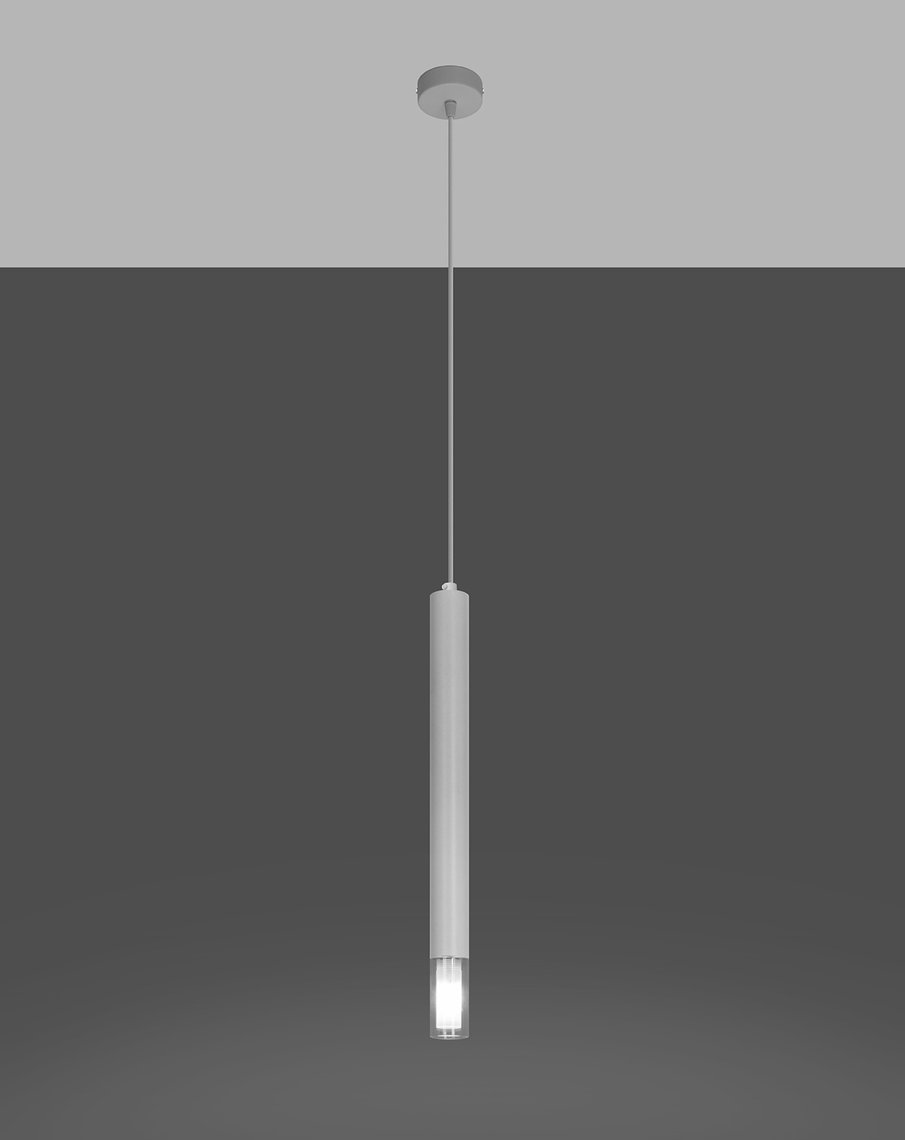 Ceiling lamp VIZIER 1 white + 1x LED Bulb G9 4000K Cool White 4.5W 530lm