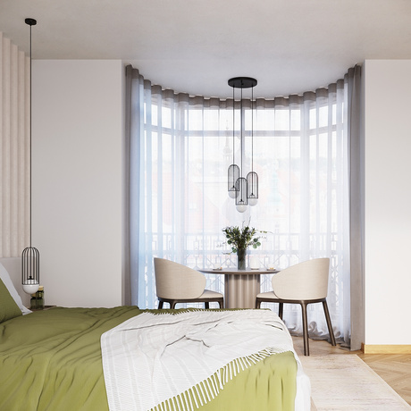 BRINA 3P black pendant lamp + 3x LED G9 4000K Cool White Bulb 4.5W 460lm