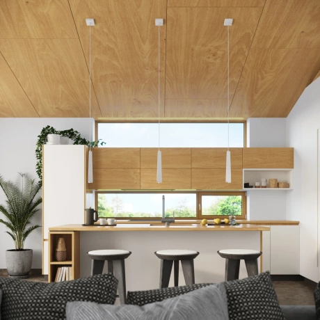 Pendant lamp PRYSM 1 white