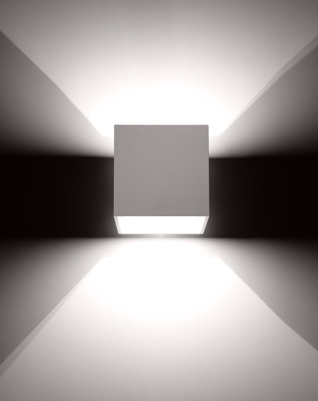 Wall lamp QUAD 1 white + 1x LED Bulb G9 4000K Cool White 4.5W 460lm