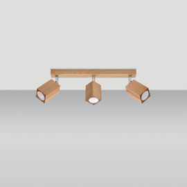 Ceiling lamp KEKE 3 oak