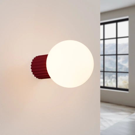 Wall lamp HALO burgundy IP44
