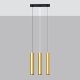 Pendant lamp LAGOS 3 polished gold