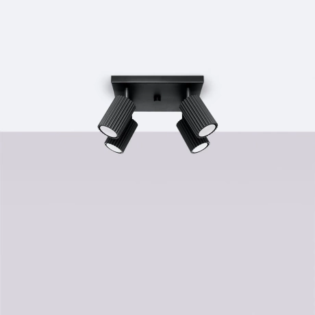 Ceiling lamp KARBON 4 black