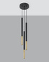 Pendant lamp MOZAICA 3P black/gold + 3x LED Bulb G9 3000K Warm 4.5W 510lm