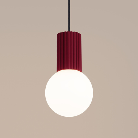 Pendant lamp HALO 1 burgundy