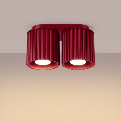 Ceiling lamp AURA 2 burgundy GU10