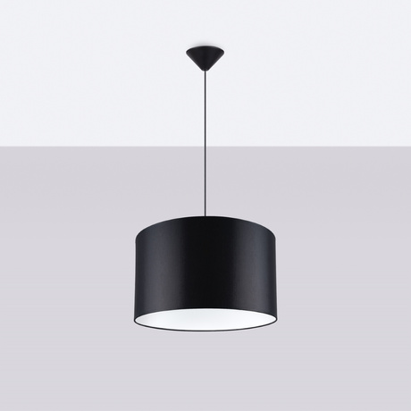 Pendant lamp NOVA 40 black + 1x LED Bulb E27 3000K Warm 7.5W 620lm