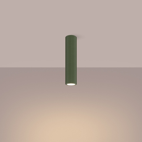 Ceiling lamp KARBON 30 olive green