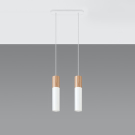 Pendant lamp PABLO 2 white