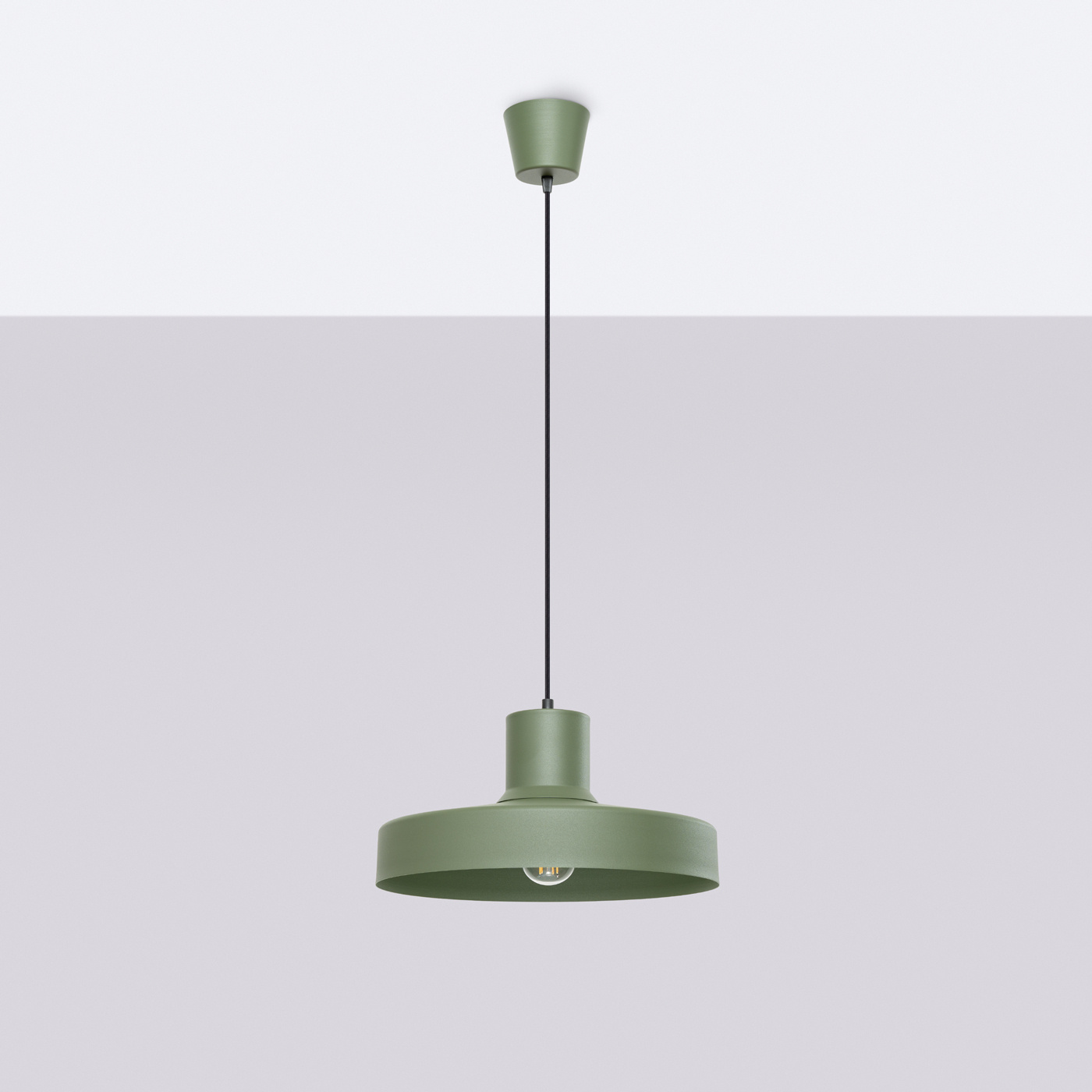 Pendant lamp BILO olive green
