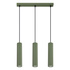 Pendant lamp KARBON 3L olive green