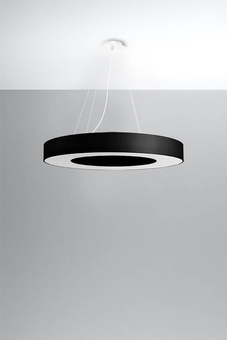 Chandelier SATURNO SLIM 70 black + 6x LED Bulb E27 4000K Cool 7.5W 650lm