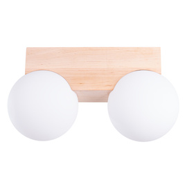 Ceiling lamp BULBO 2 natural wood