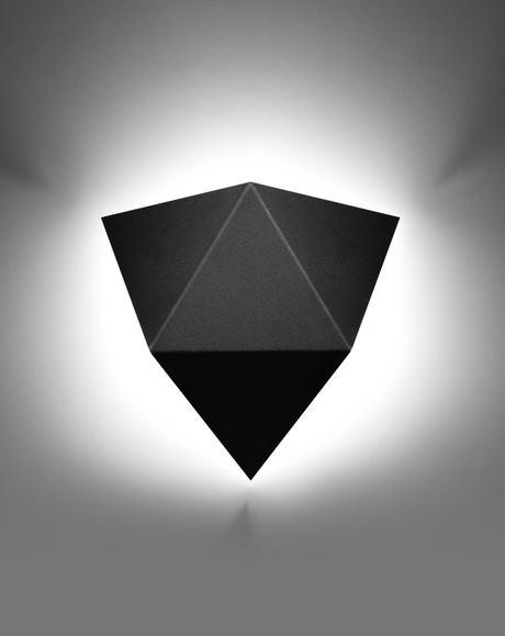 Wall lamp SOLIDO black + 1x LED Bulb G9 4000K Cool White 4.5W 530lm