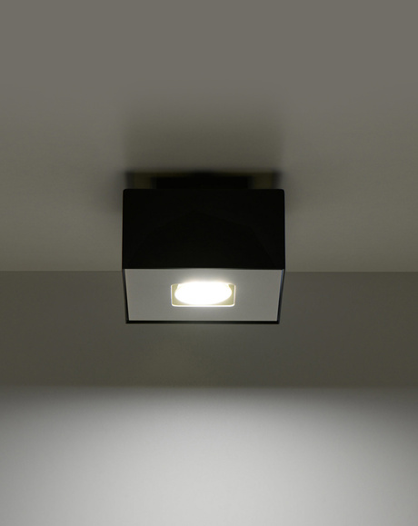 Ceiling lamp MONO 1 black + 1x LED Bulb GU-10 4000K Cool White 7W 630lm