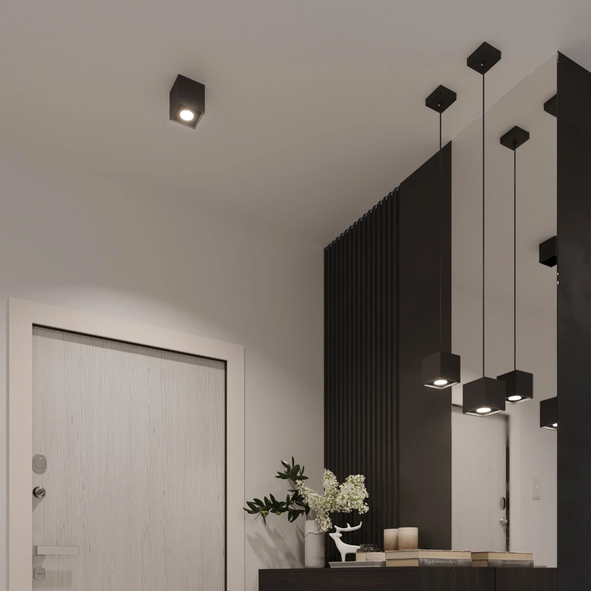 Ceiling lamp QUAD 2 black
