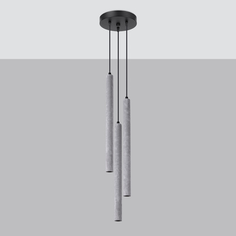Pendant lamp PASTELO 3P concrete