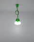Ceiling pendant lamp DIEGO 3 green + 3x LED Bulb E27 4000K Cool White 7.5W 650lm