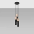 Pendant lamp PABLO 3P black