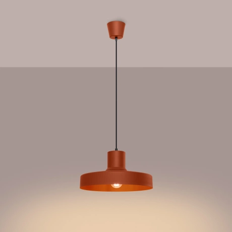 Pendant lamp BILO red ochre