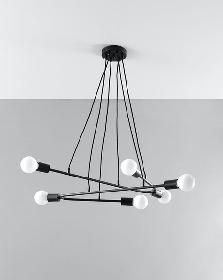 Pendant lamp ASTRAL 6 black 