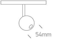 NOXE 1 black LED 3000K 7W 560lm