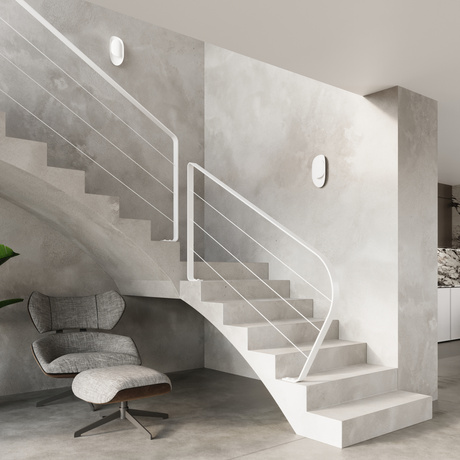 Wall lamp TEAR white + 1x LED Bulb G9 4000K Cool White 4.5W 530lm