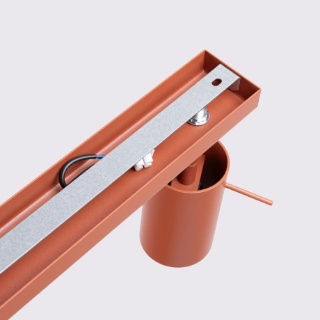 Ceiling lamp RING 3L red ochra