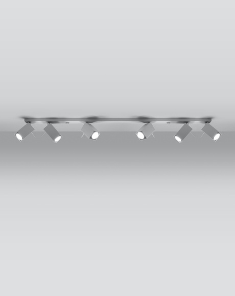 Ceiling lamp MERIDA 6L white + 6x LED GU-10 4000K Cool White 7W 630lm bulbs