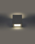 Wall lamp ceramic LEO white + 1x LED bulb E27 4000K Cool White 7.5W 650lm